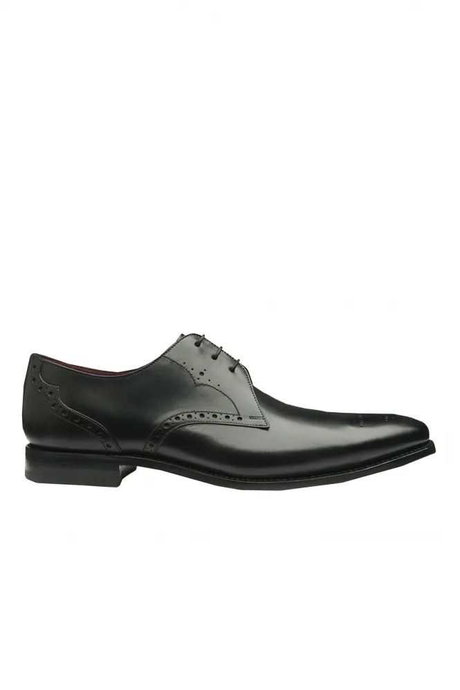 Design Hannibal Calf Punched Derby Shoe Black