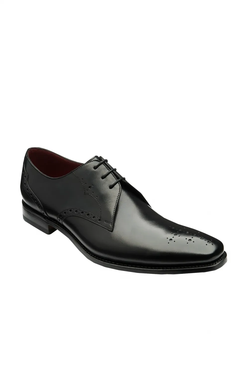 Design Hannibal Calf Punched Derby Shoe Black