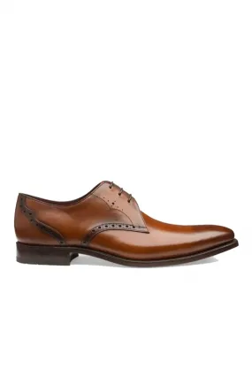 Design Hannibal Calf Punched Derby Shoe Chestnut