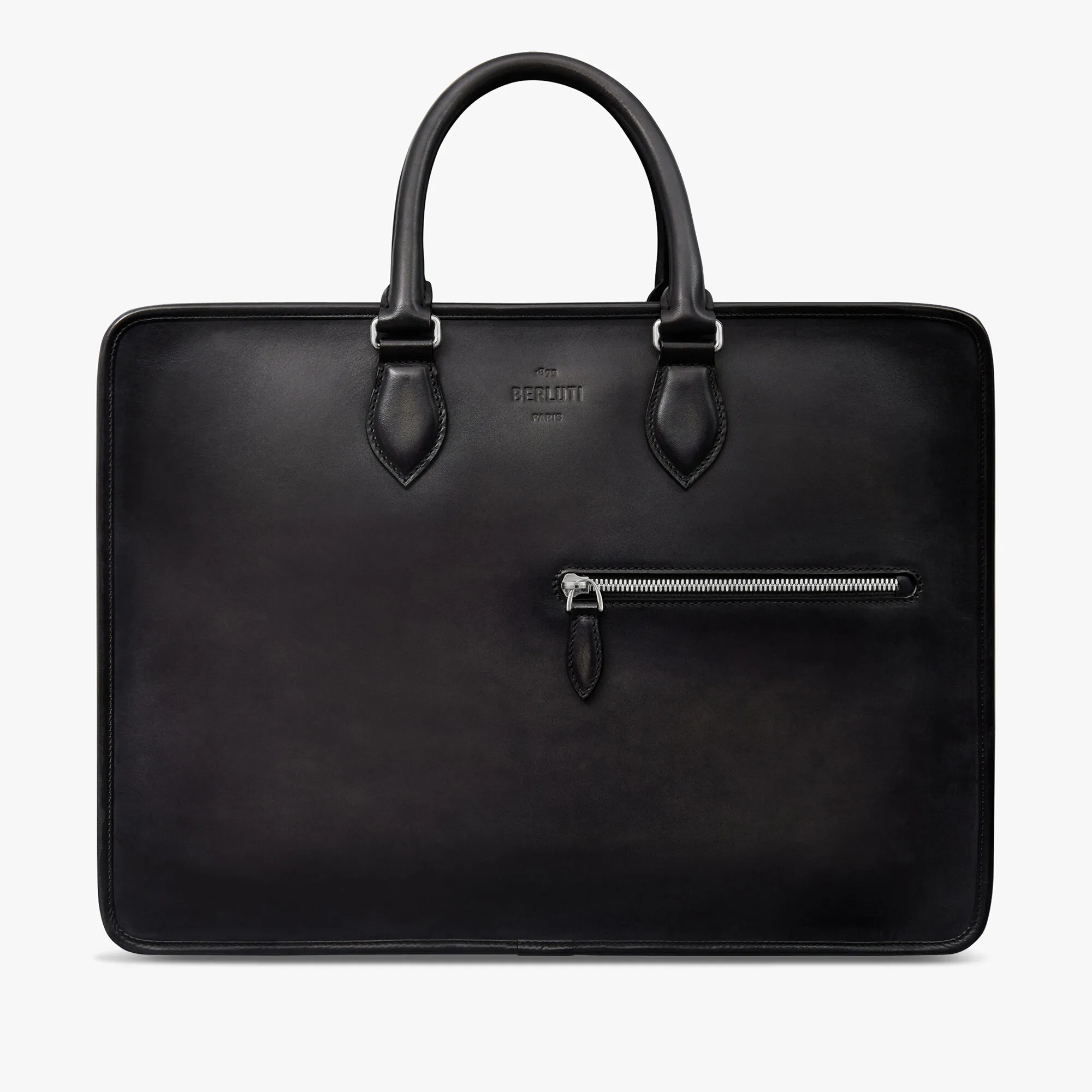 Deux Jours Leather Briefcase