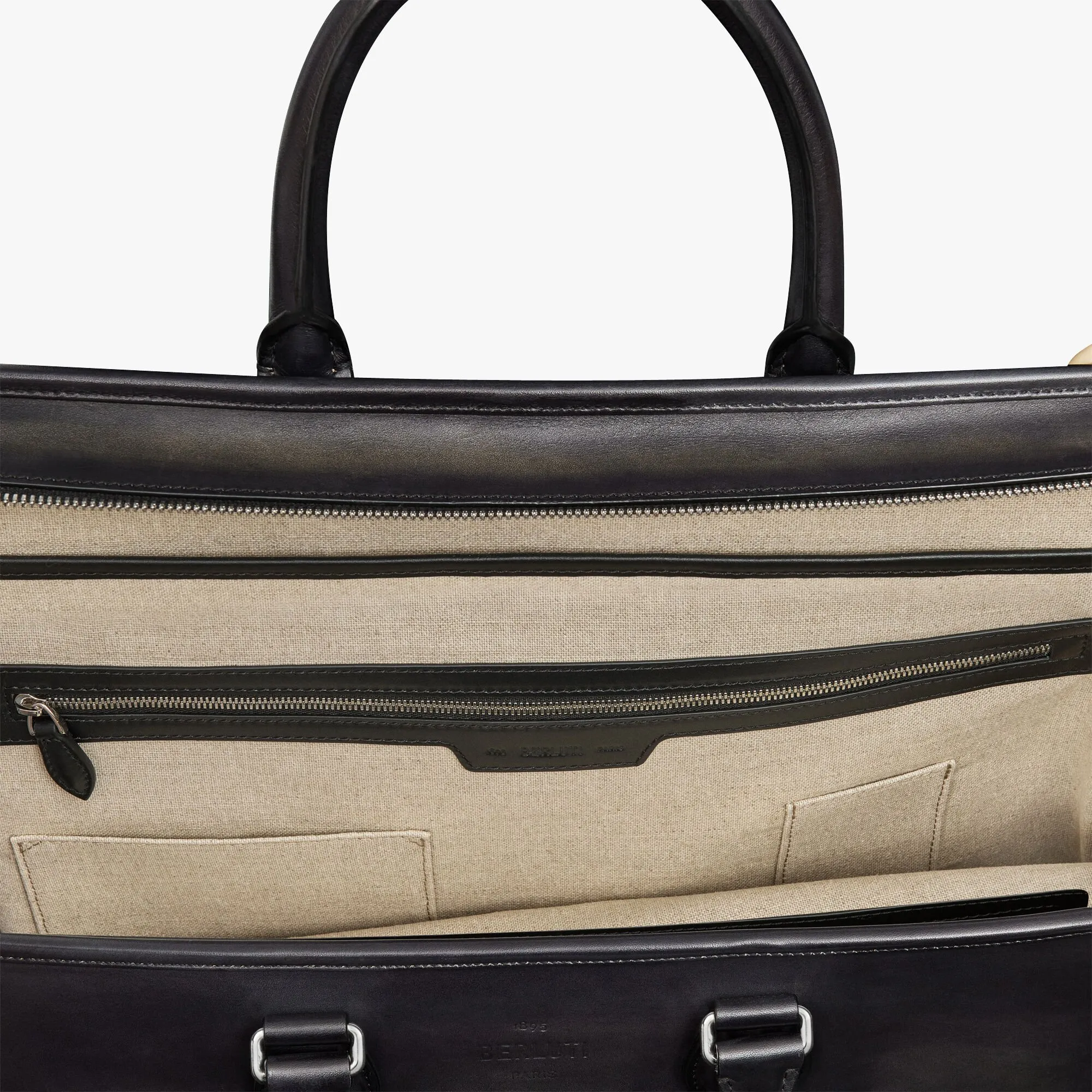 Deux Jours Leather Briefcase