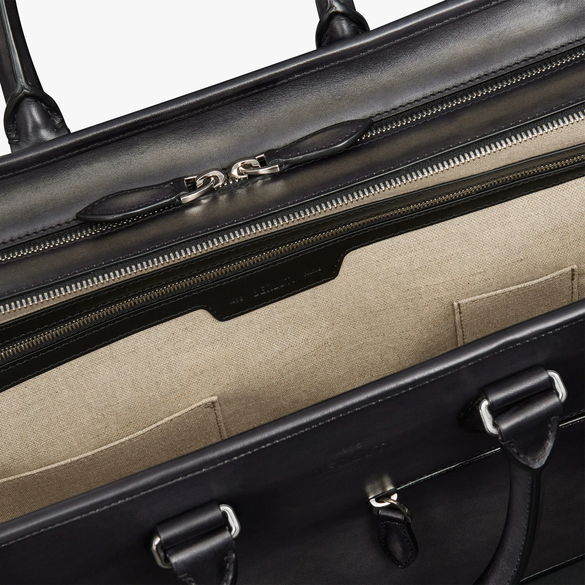 Deux Jours Leather Briefcase