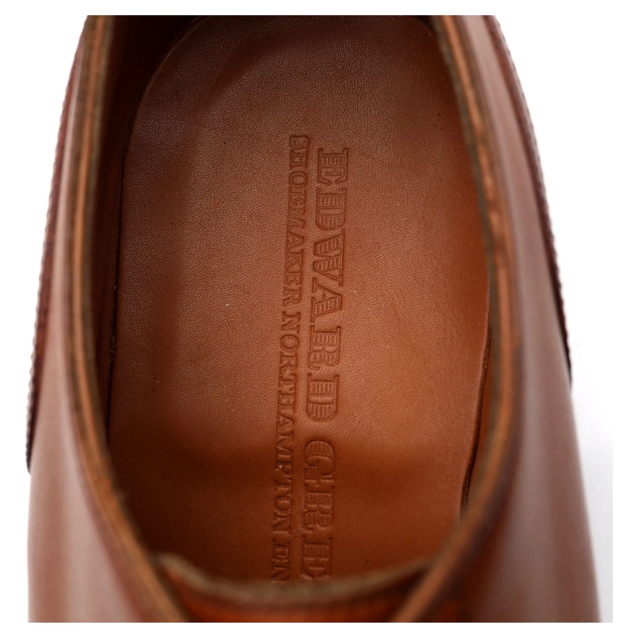 'Dover' Tan Brown Leather Split Toe Derby UK 5.5 E