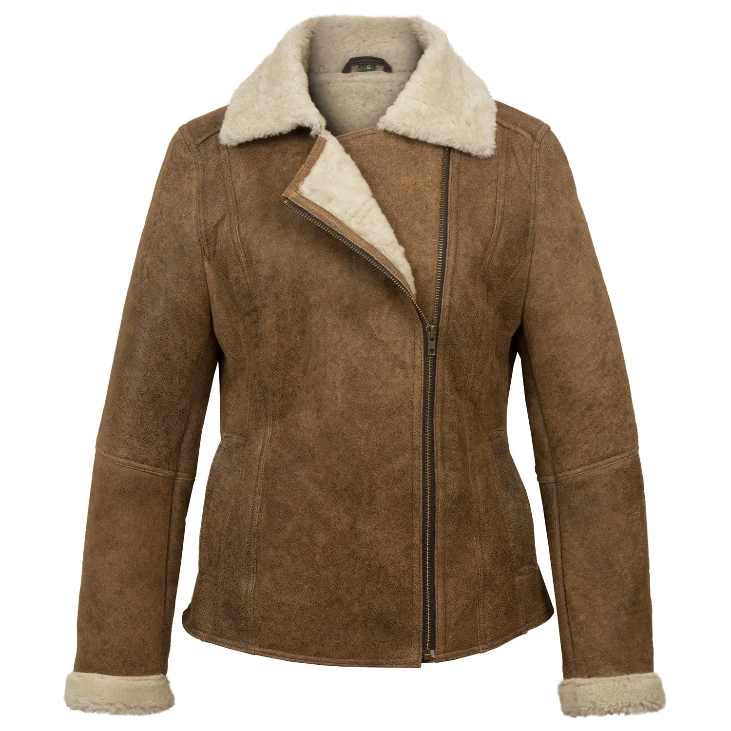 Ella: Women's Vintage Antique Sheepskin Flying Jacket