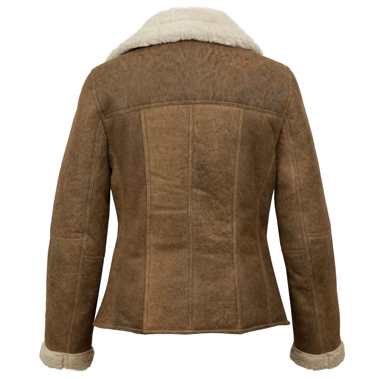 Ella: Women's Vintage Antique Sheepskin Flying Jacket