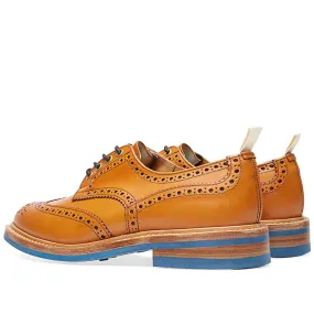 END. x Tricker's Dainite Sole Bourton Derby BrogueAcorn Antique & Blue