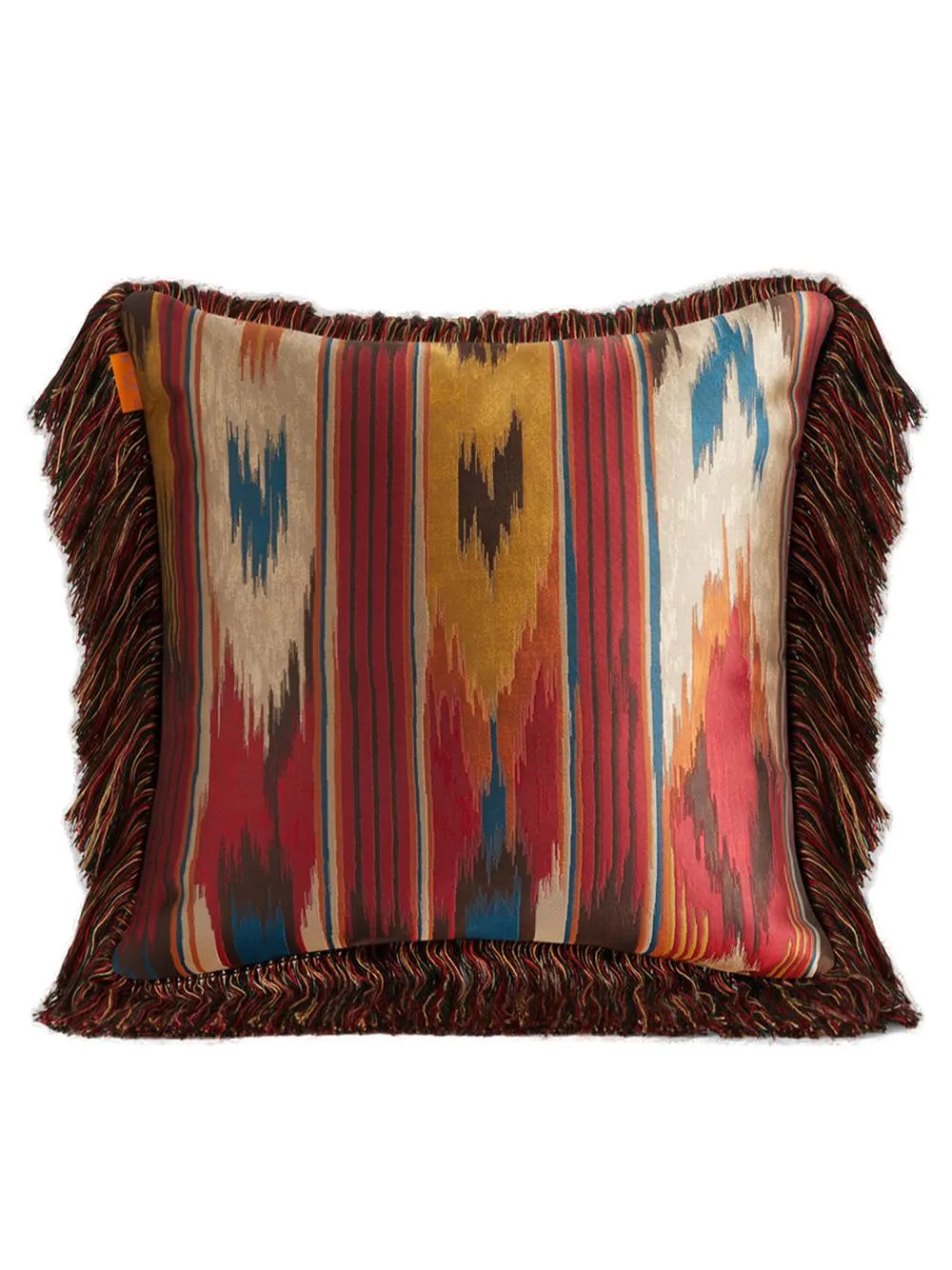 Etro Home Paisley Printed Fringed Cushion