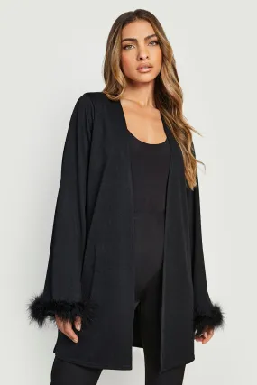 Feather Cuff Kimono