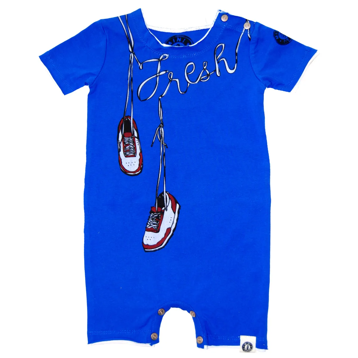 Fresh Kicks Romper by: Mini Shatsu