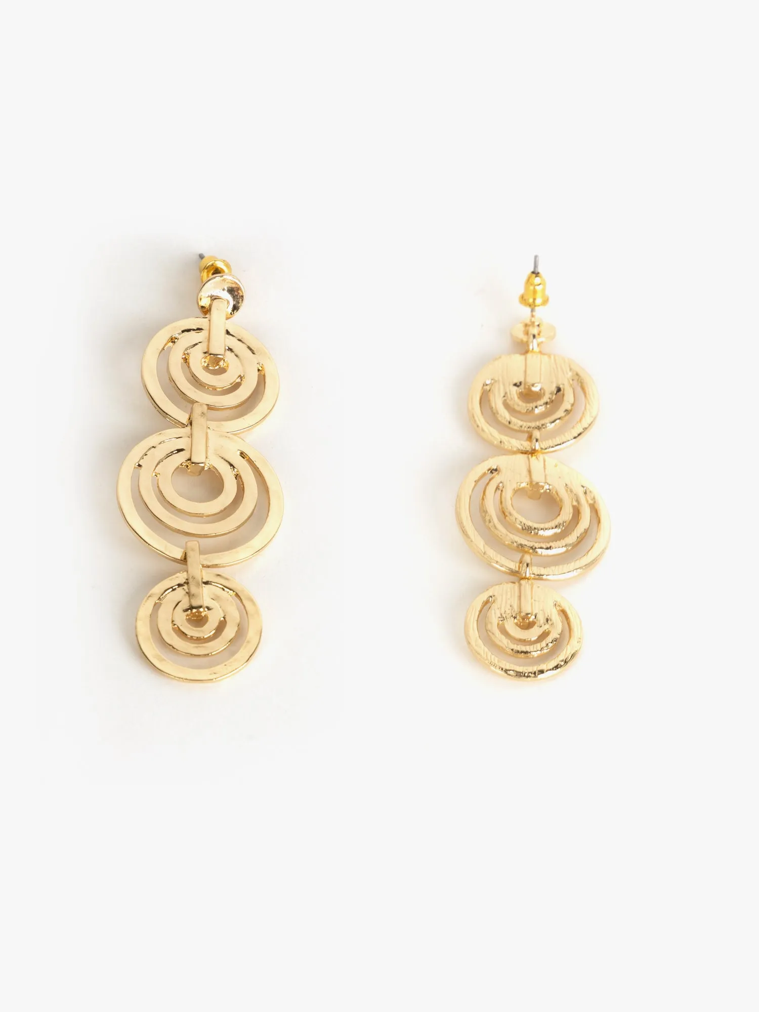 Gem Adorned Circular Earrings