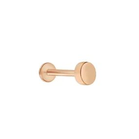 Gold Disc Flat Back Stud