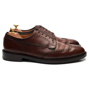 'Grafton' Brown Leather Derby Brogues UK 9.5 F