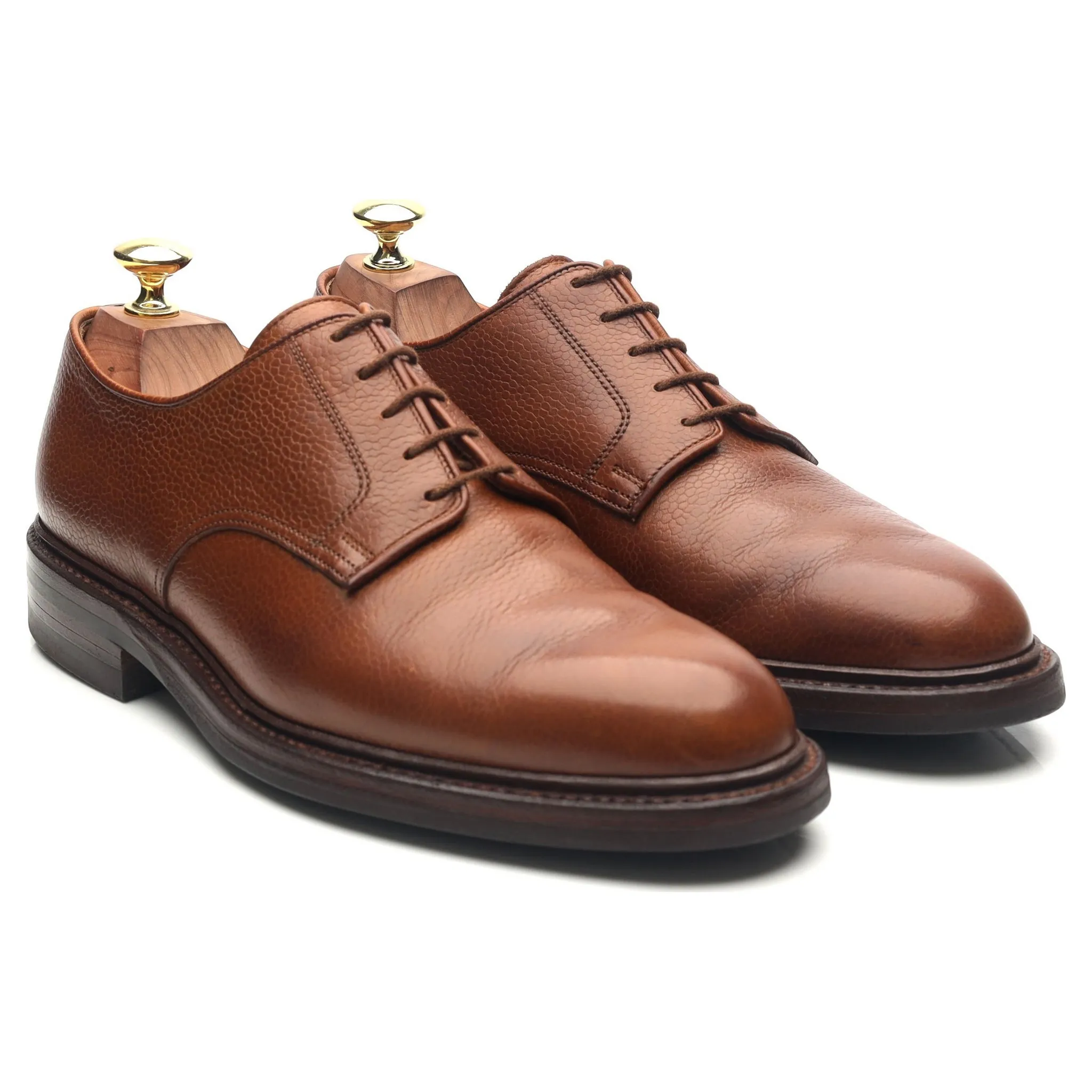 'Grasmere' Tan Brown Leather Derby UK 7 E