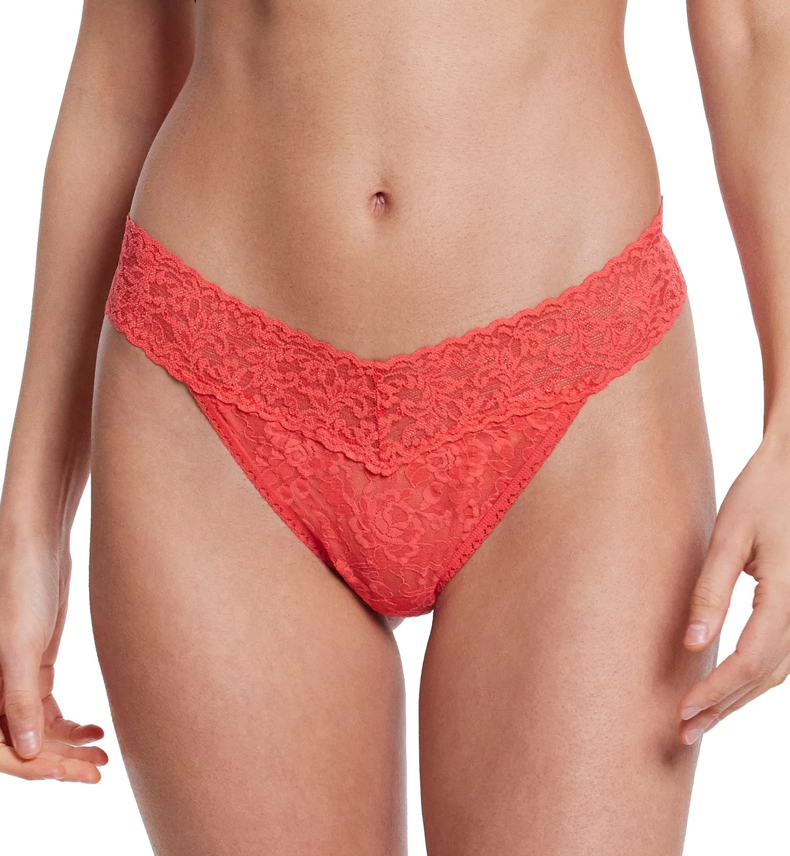 Hanky Panky Signature Lace Original Rise Thong (4811P) - Hibiscus Bloom