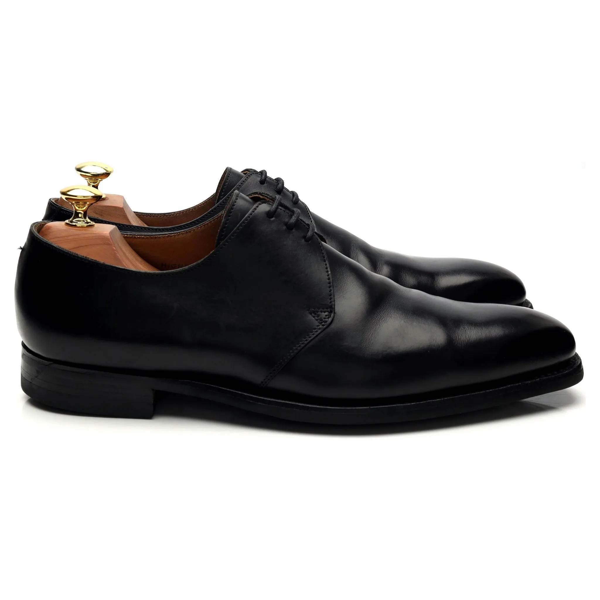 'Highbury' Black Leather Derby UK 8.5 E