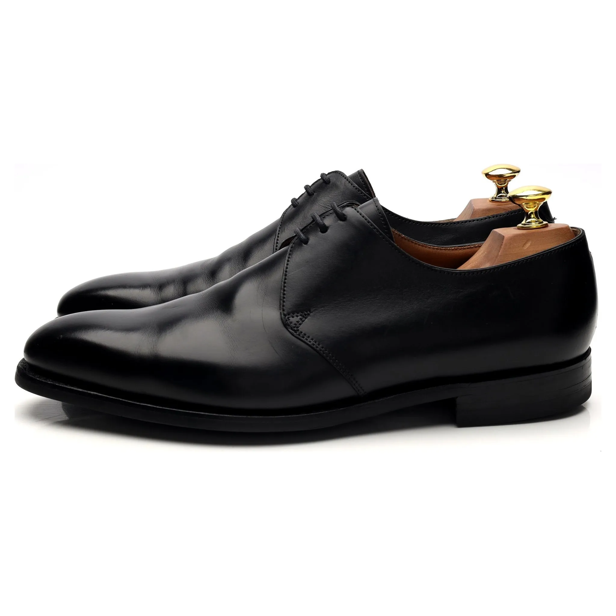 'Highbury' Black Leather Derby UK 8.5 E