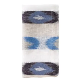 Ikat Blue 22 Linen Napkin Set