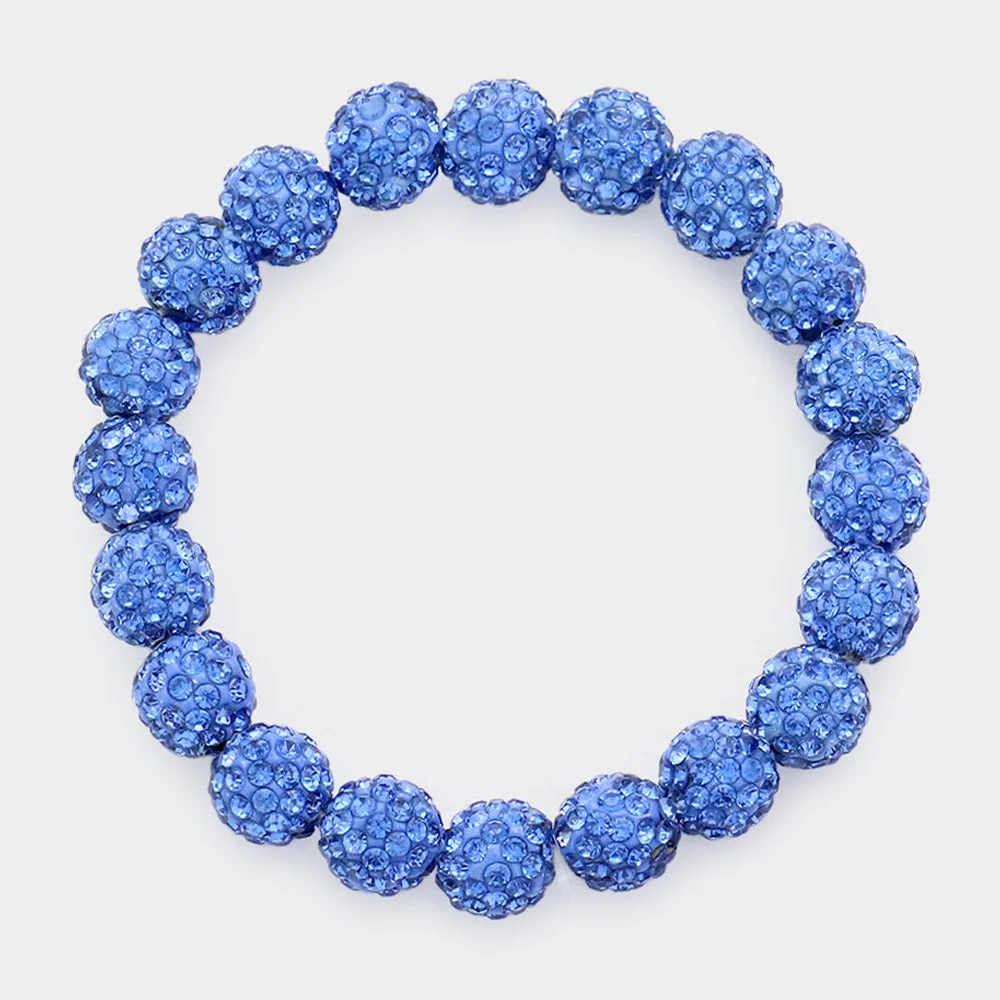 iLLASPARKZ Shamballa Ball Stretch Bracelet