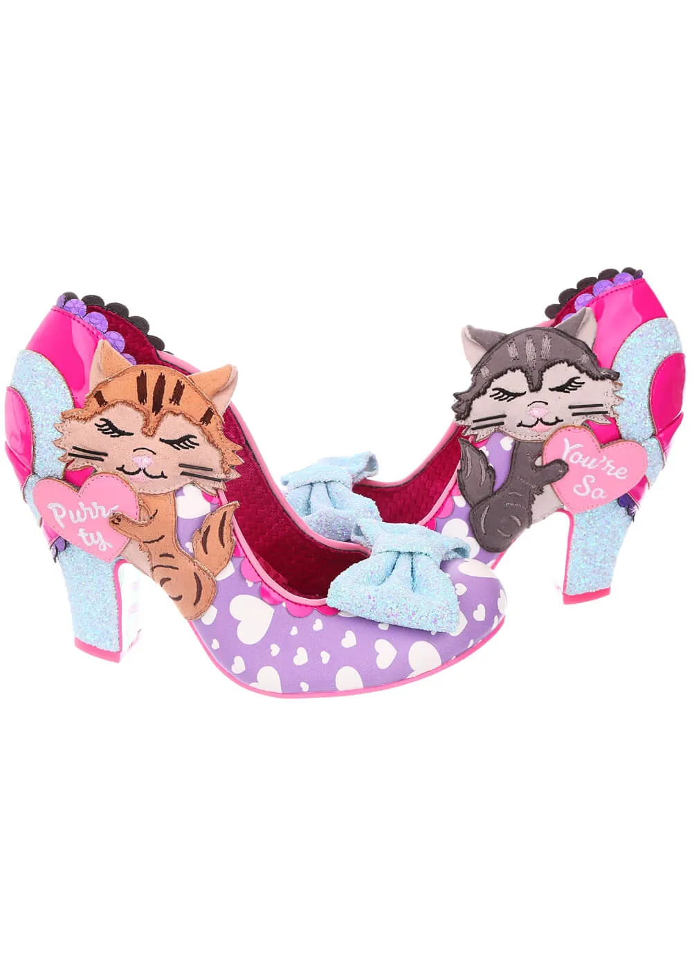 Irregular Choice Smitten Kittens Cat 50's Pumps Lilac Purple