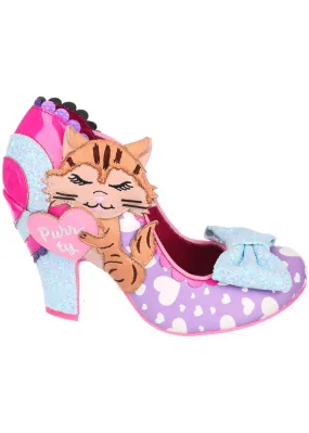 Irregular Choice Smitten Kittens Cat 50's Pumps Lilac Purple