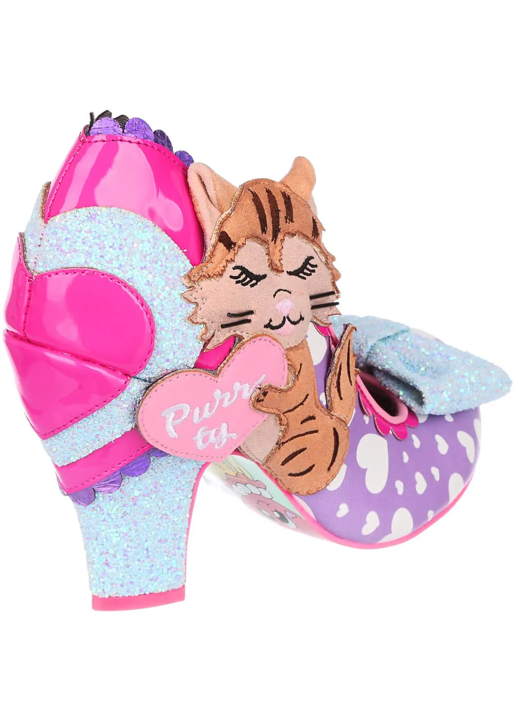 Irregular Choice Smitten Kittens Cat 50's Pumps Lilac Purple