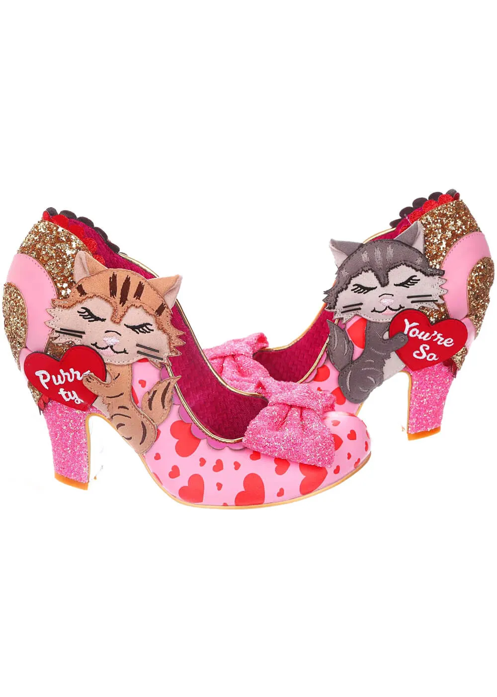 Irregular Choice Smitten Kittens Cat Pumps Pink