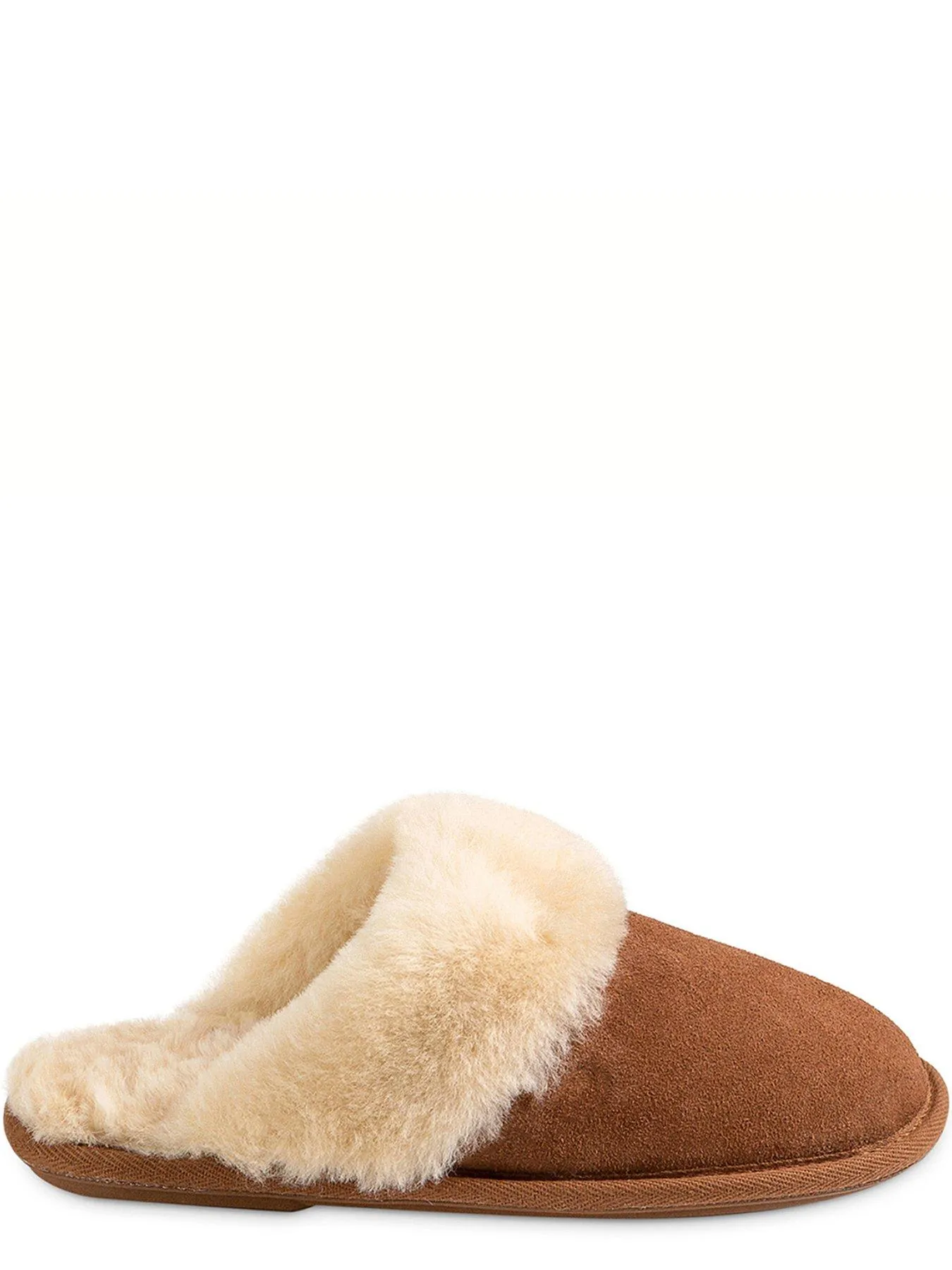 Just Sheepskin Duchess Soft Cuff Sheepskin Mule - Chestnut