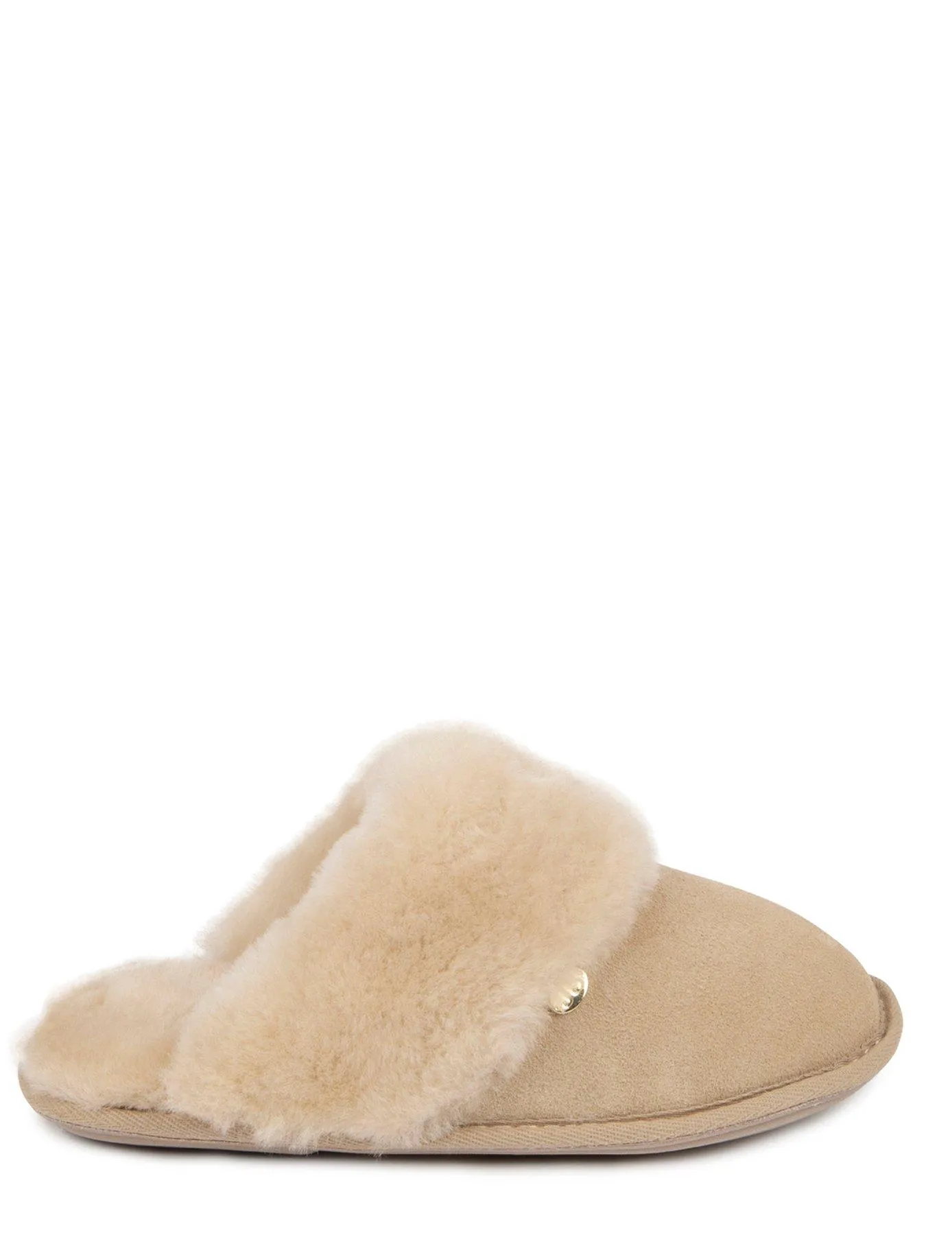 Just Sheepskin Duchess Soft Cuff Sheepskin Mule - Natural