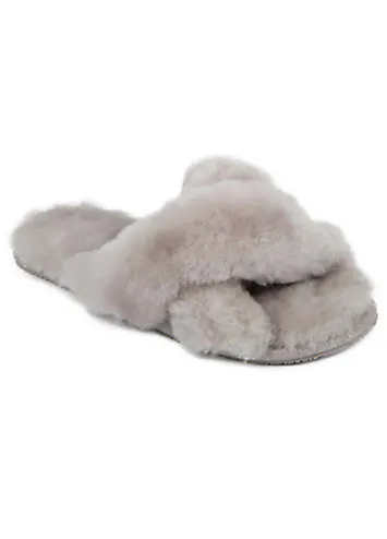 Just Sheepskin Ladies Daisy Sheepskin Slippers | Kaleidoscope