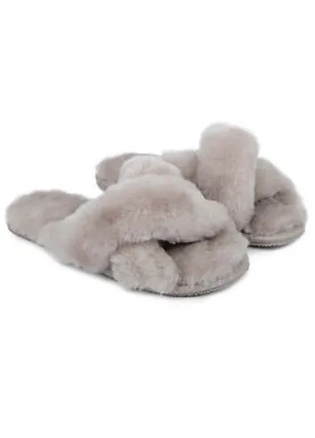 Just Sheepskin Ladies Daisy Sheepskin Slippers | Kaleidoscope