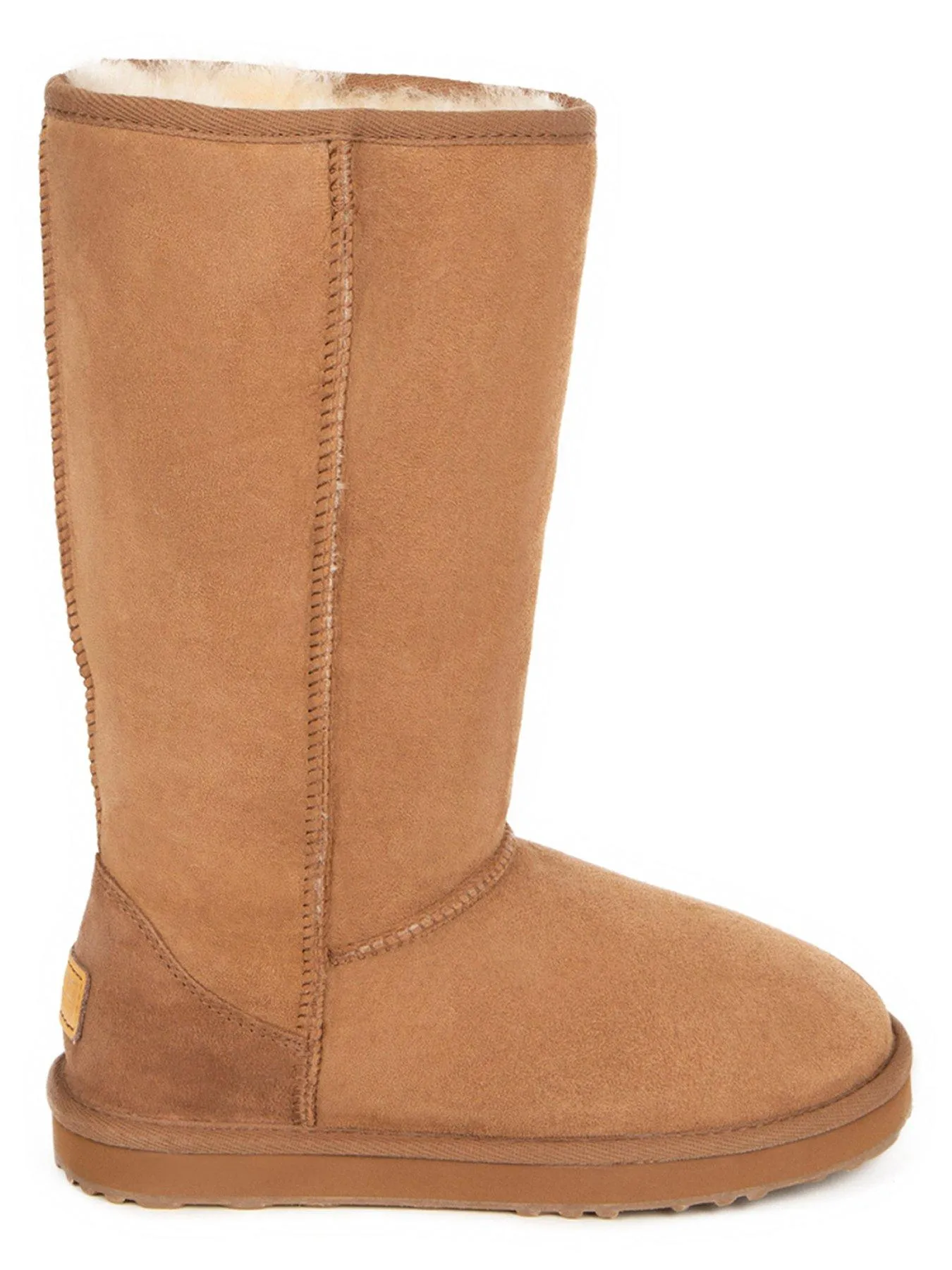 Just Sheepskin Ladies Tall Classic Sheepskin Boot - Chestnut