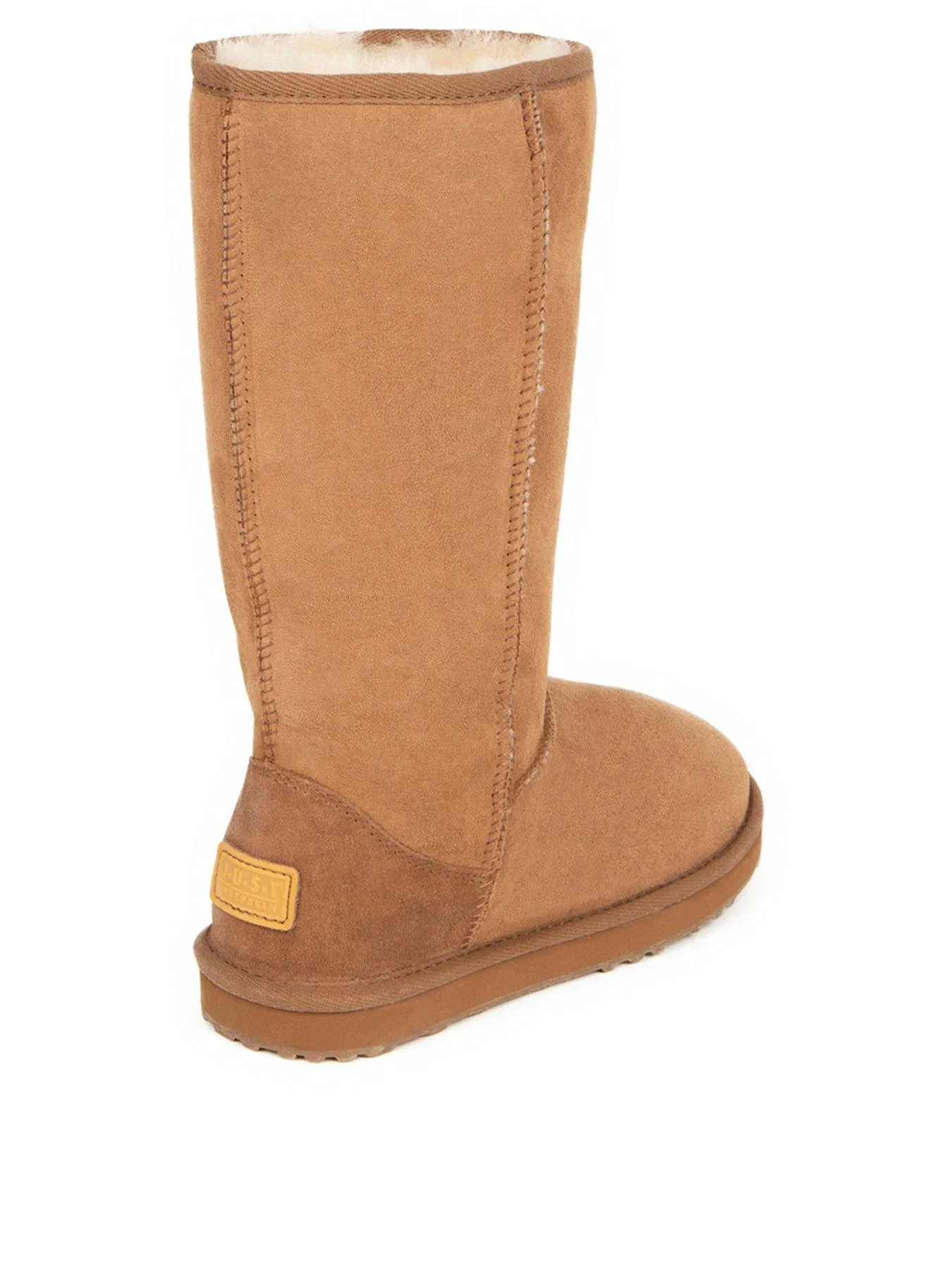 Just Sheepskin Ladies Tall Classic Sheepskin Boot - Chestnut