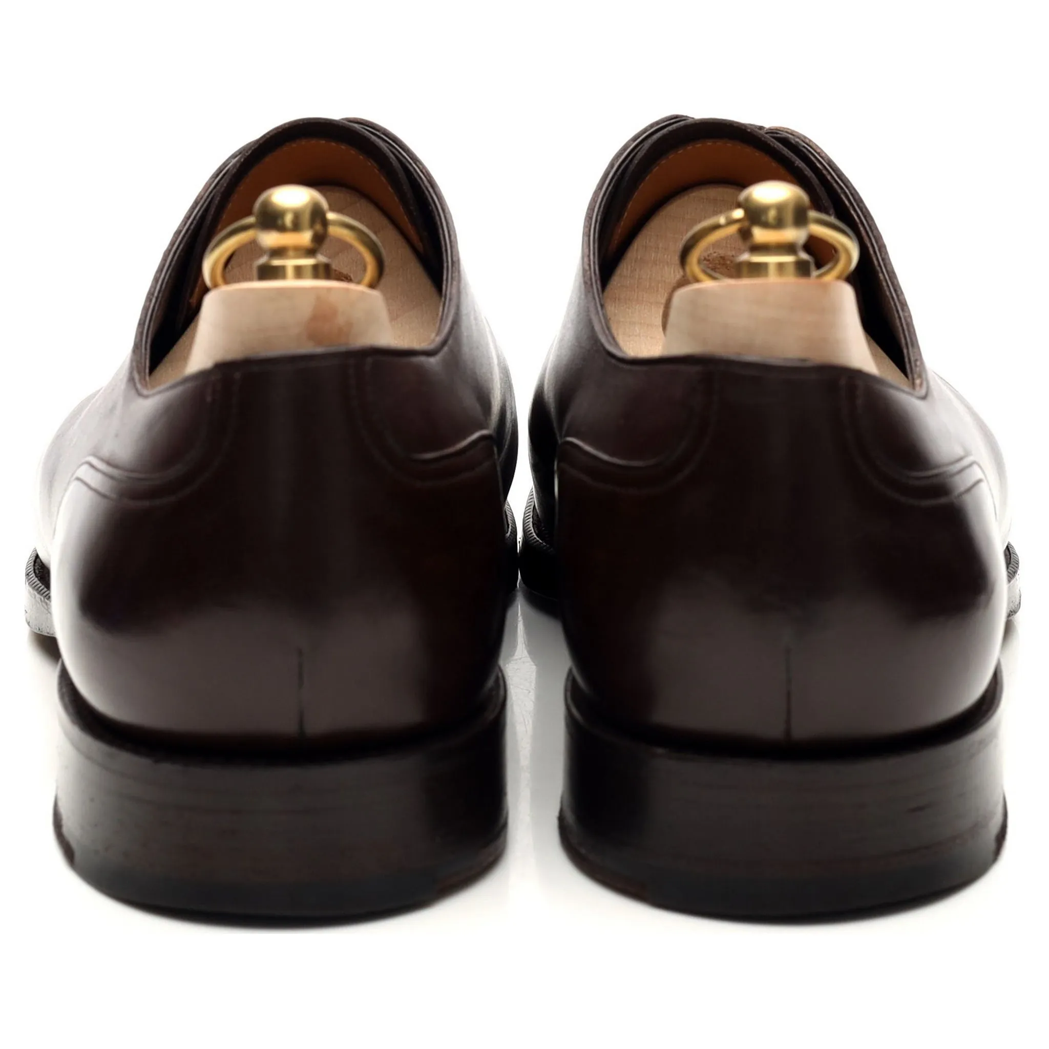 'Keble' Dark Brown Leather Derby Split Toe UK 8.5 E