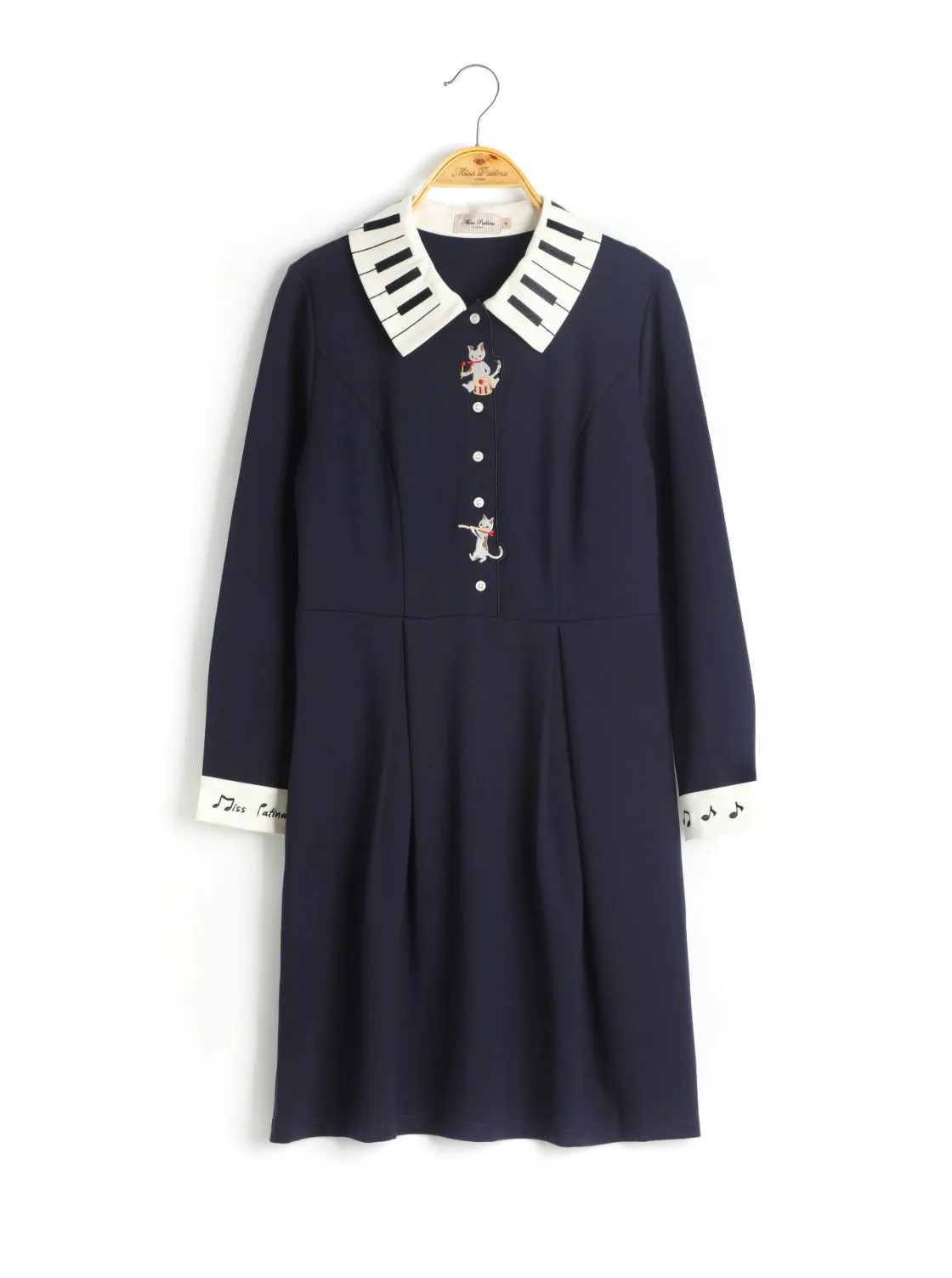 Kitten Melody Dress (Navy)