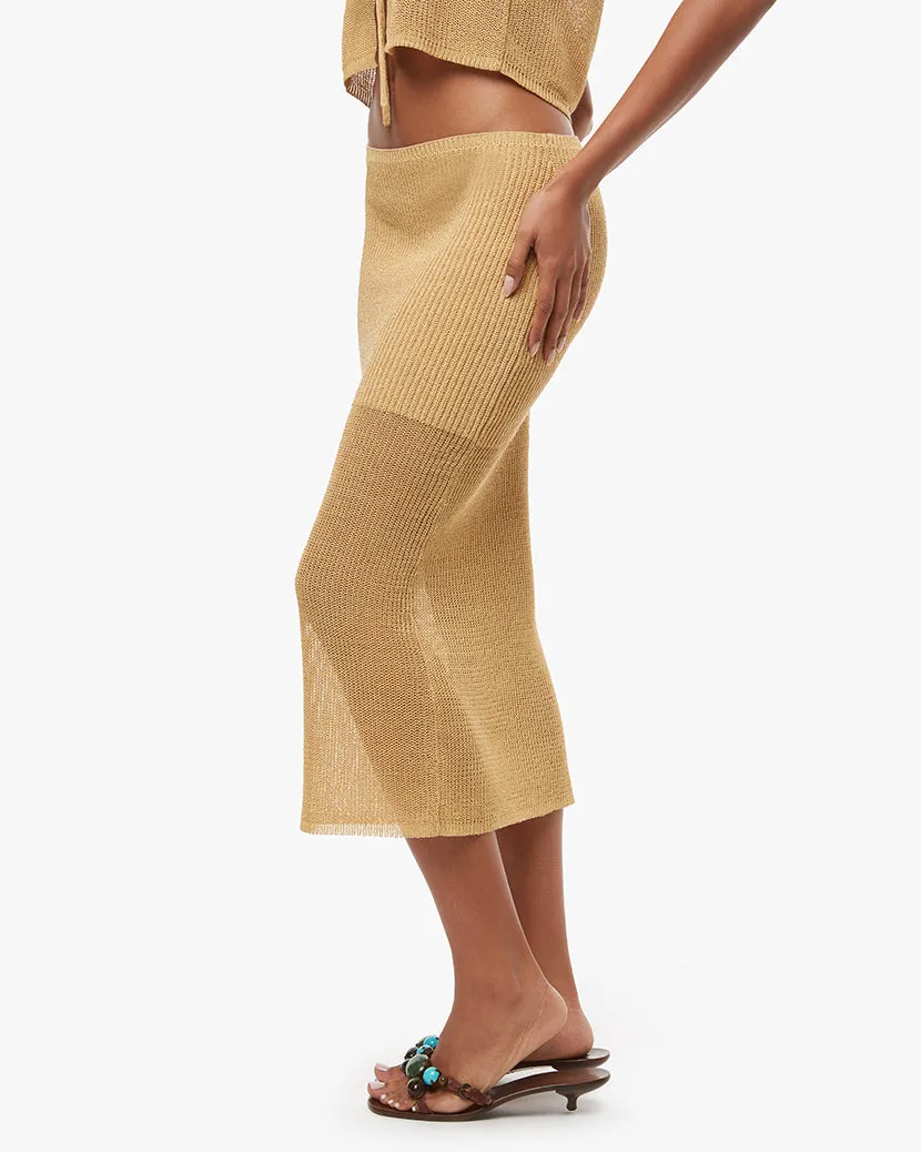 Knit Midi Skirt | Desert