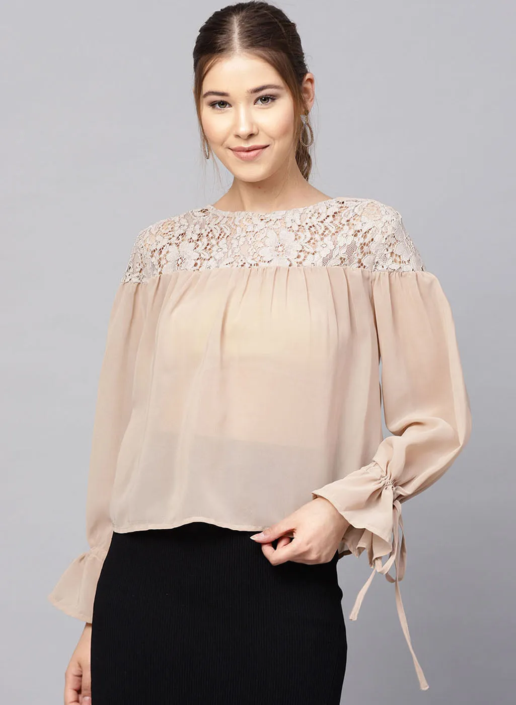 Lace Yoke Top