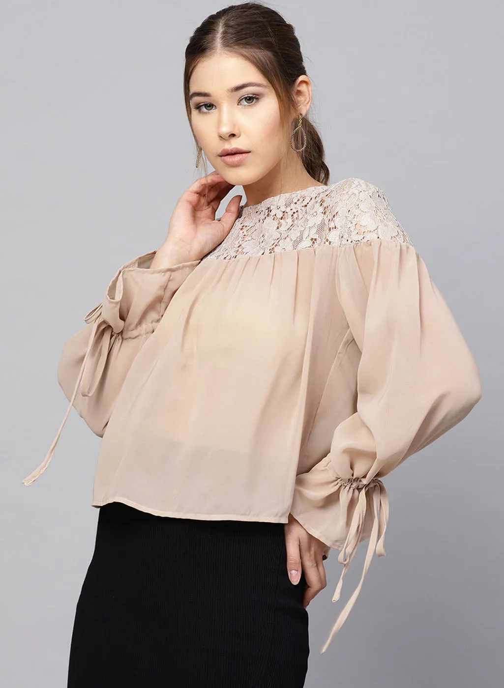 Lace Yoke Top