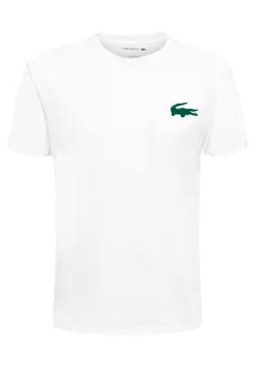 Lacoste Lounge Crocodile Tee White