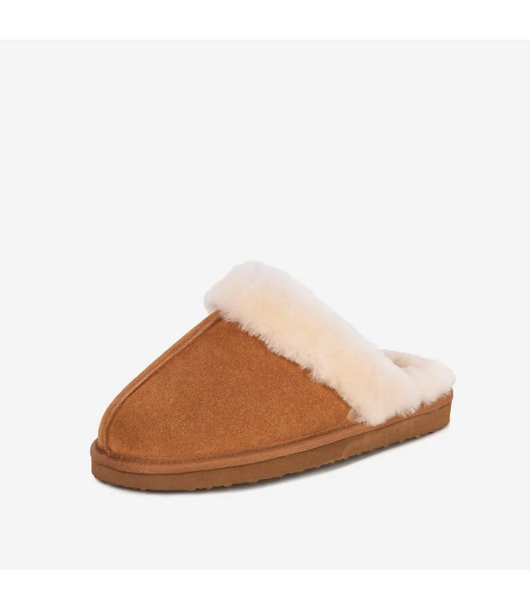 Ladies Suzie Tan Sheepskin Slipper Mule