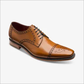 Loake Foley Tan Stylish Semi Brogue Derby Shoe*