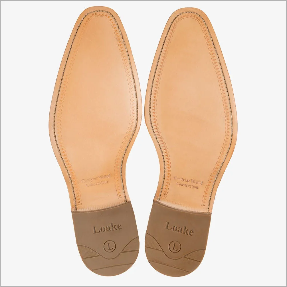 Loake Foley Tan Stylish Semi Brogue Derby Shoe*