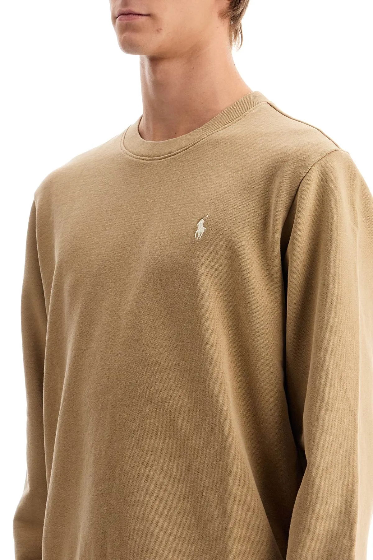 logo crewneck sweatshirt 710916689018 DESERT KHAKI