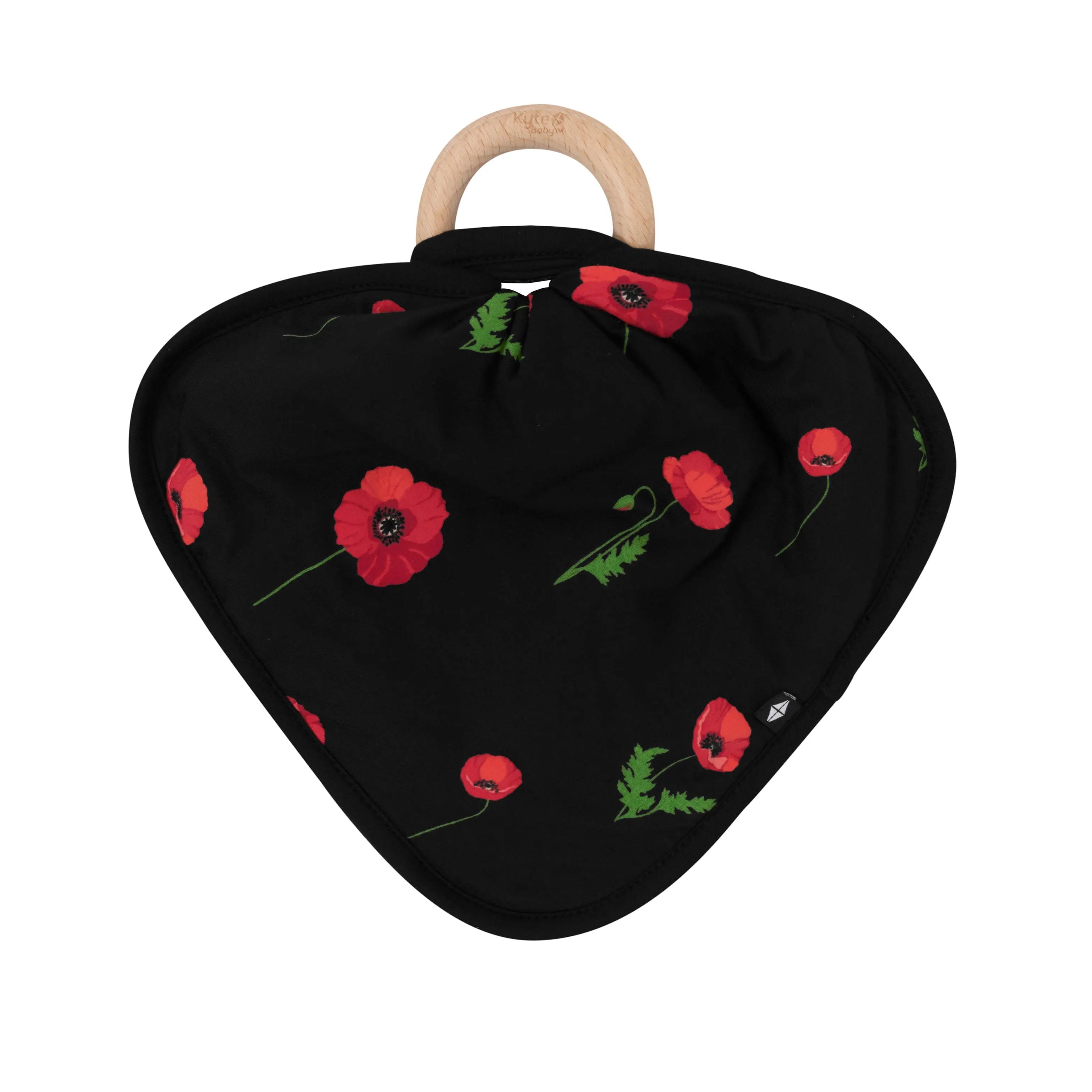 Lovey in Midnight Poppies with Removable Teething Ring