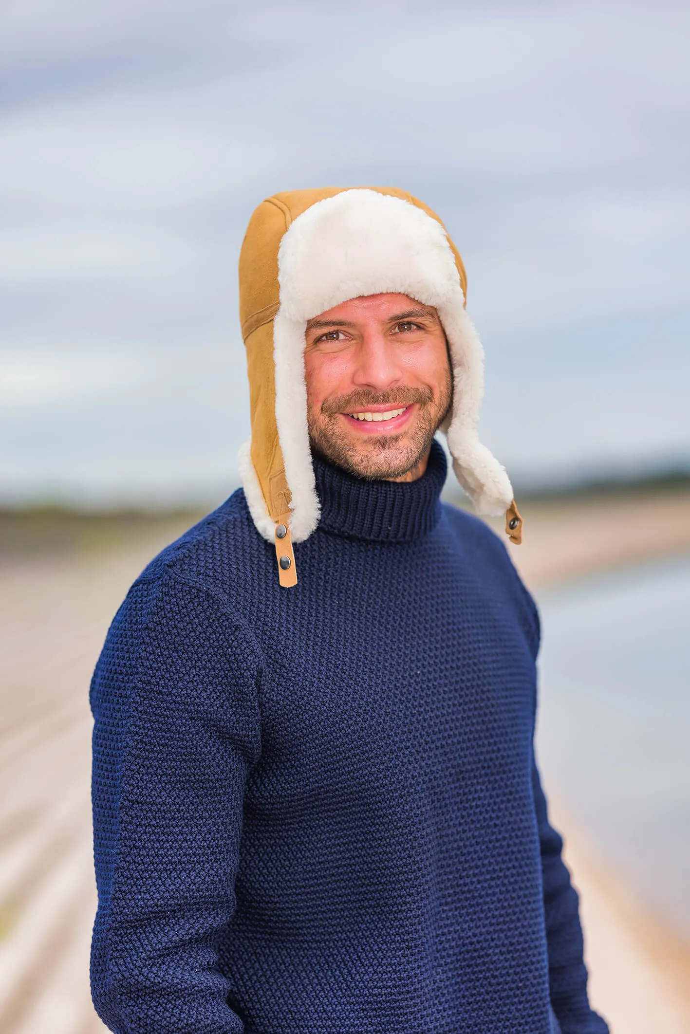 MEN'S SHEEPSKIN TRAPPER HAT