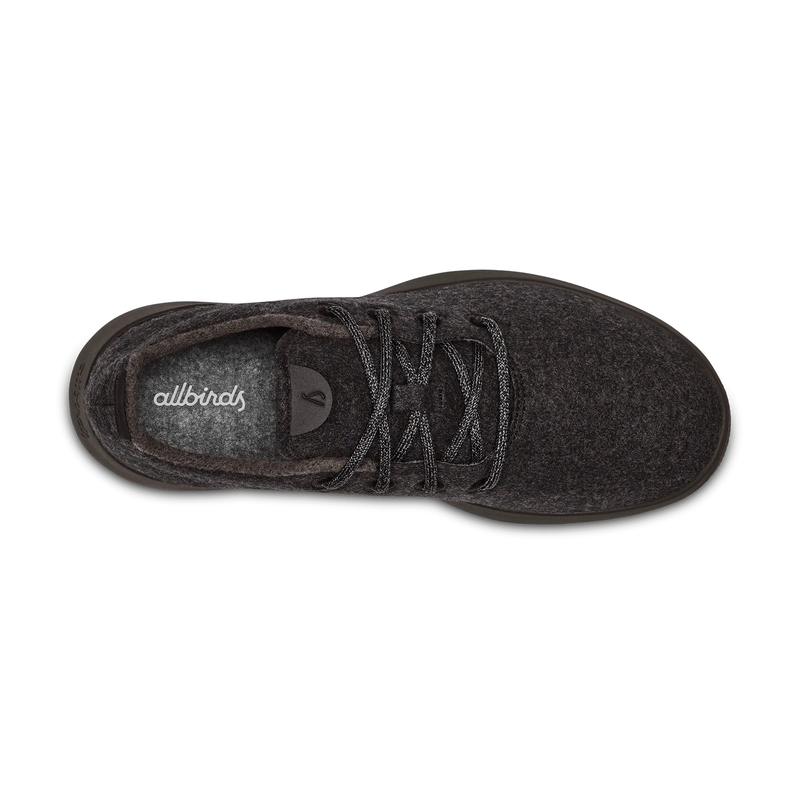 Men's Wool Runners - Natural Black (Black Sole)