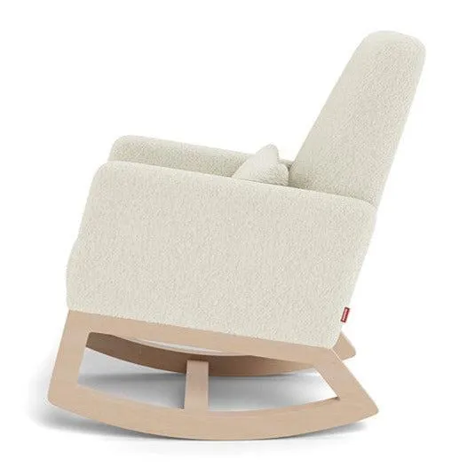 Monte Design - Quick Ship Joya Rocker - Faux Sheepskin + Maple