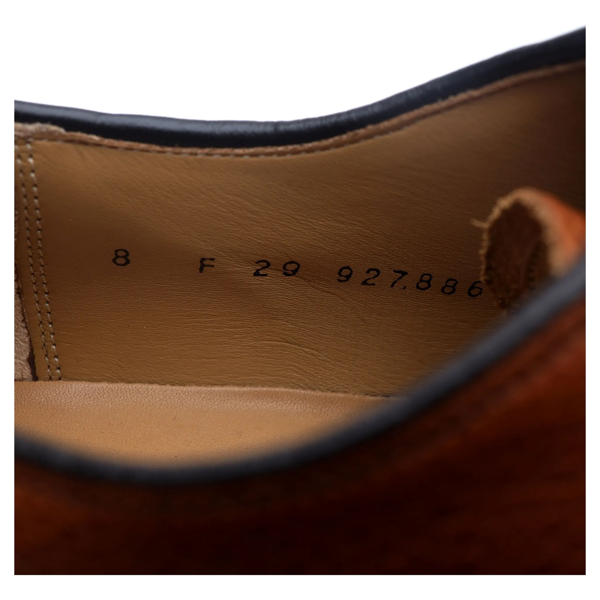 'Nairn' Tan Brown Leather Derby UK 8 F