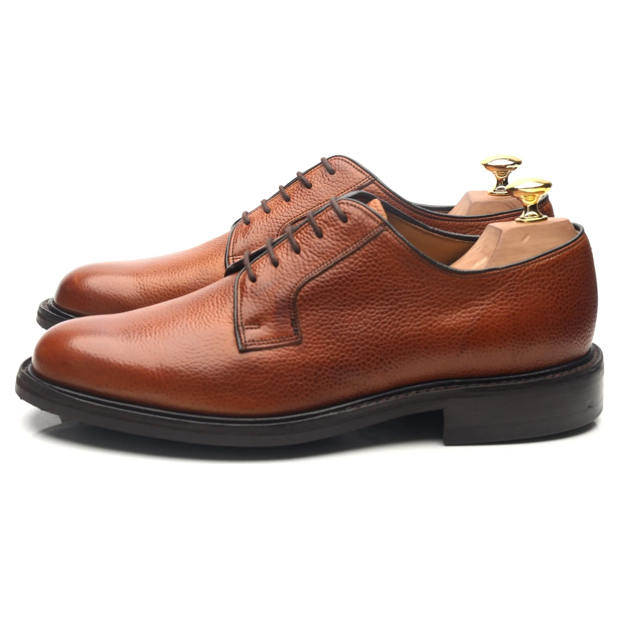 'Nairn' Tan Brown Leather Derby UK 8 F