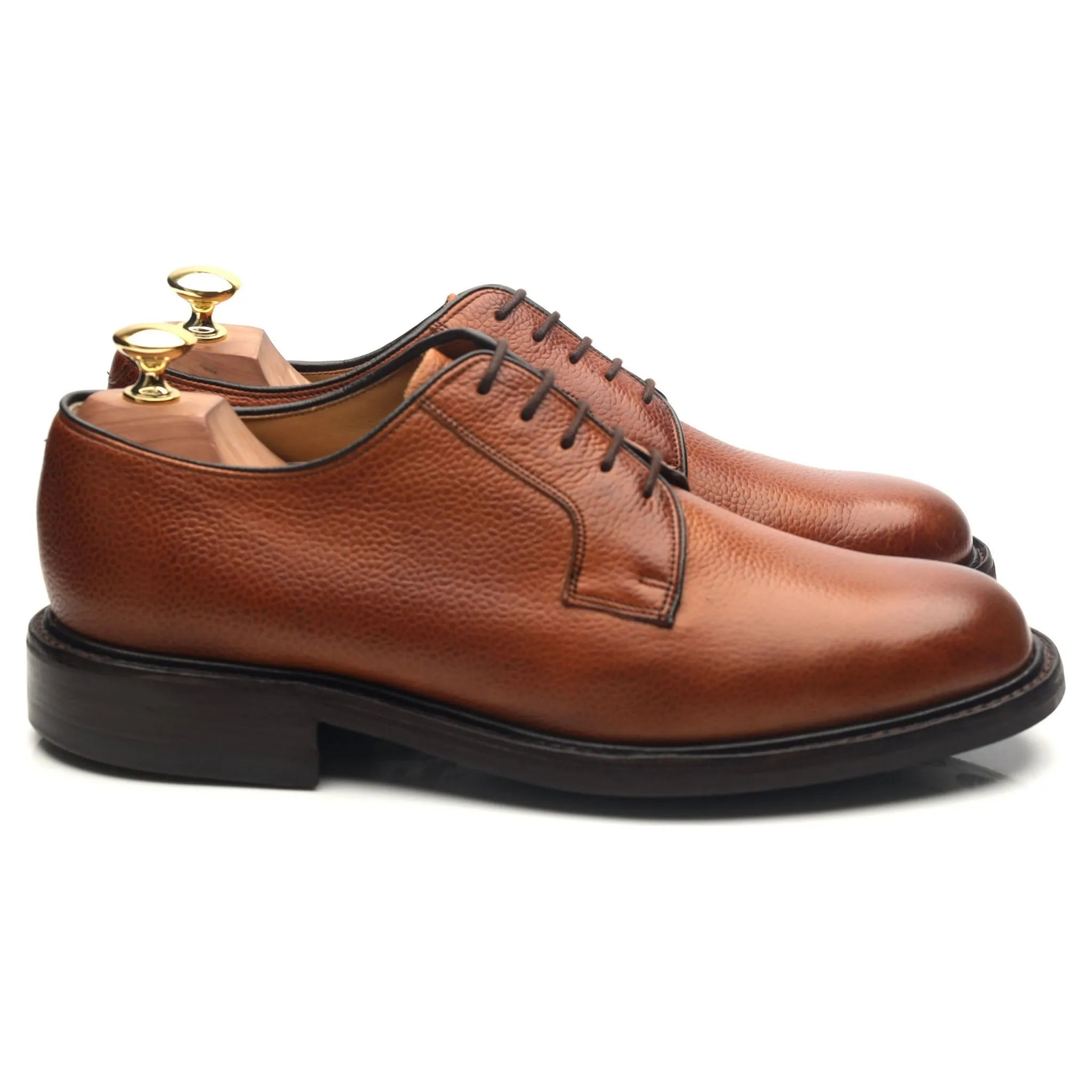 'Nairn' Tan Brown Leather Derby UK 8 F