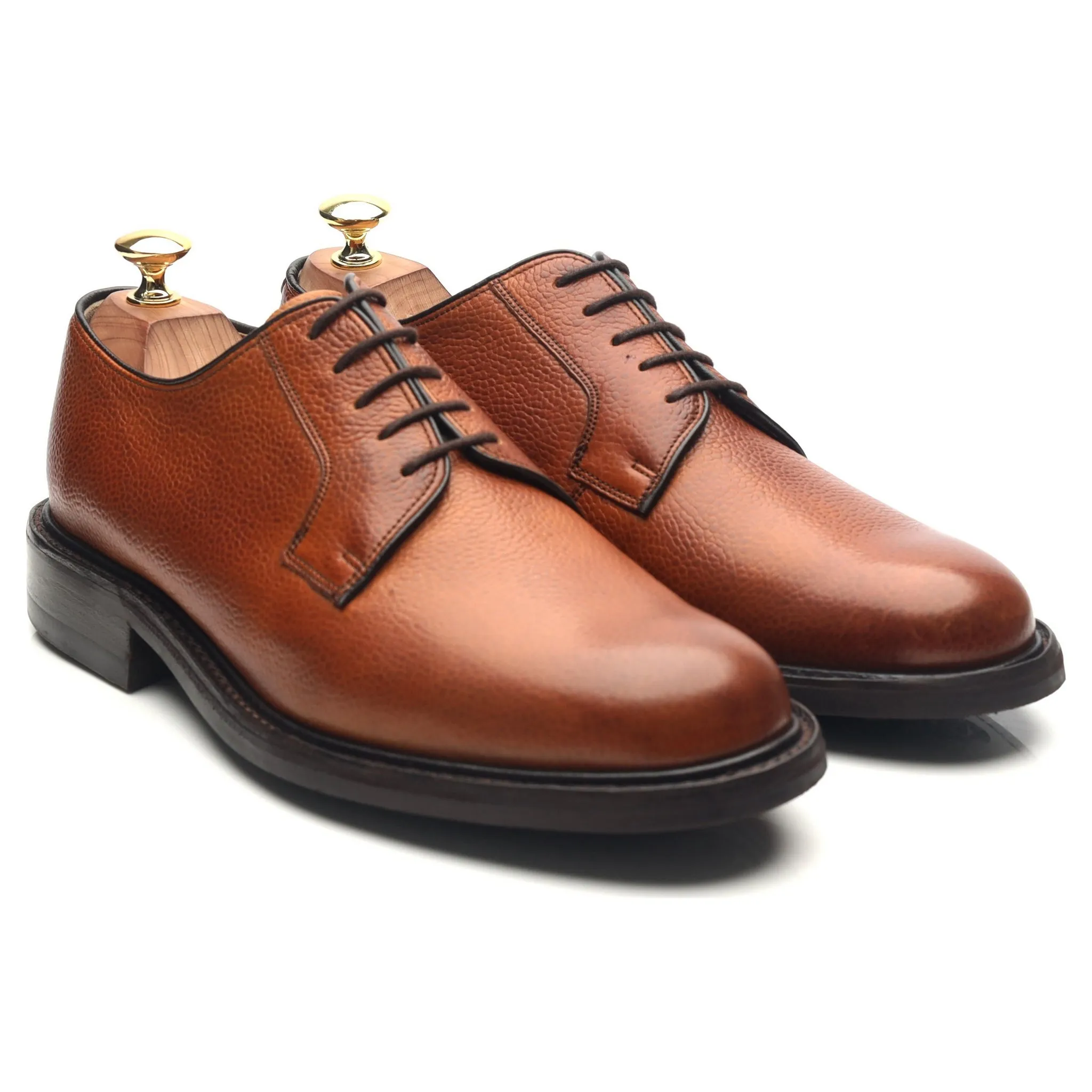 'Nairn' Tan Brown Leather Derby UK 8 F